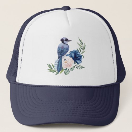 Blue Jay Hat Blue Jay Bird Hat Trucker Hat
