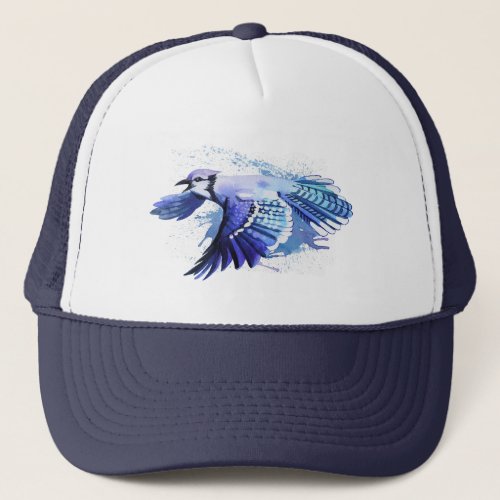 Blue Jay Hat Blue Jay Bird Hat Trucker Hat