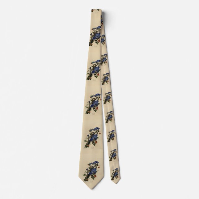 Blue Jay - John James Audubon's Birds of America Neck Tie (Front)