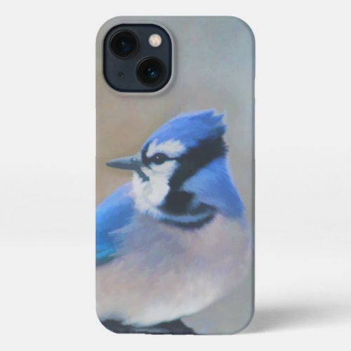 Blue Jay Painting _ Original Bird Art iPhone 13 Case