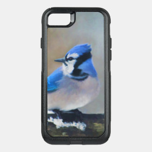 Blue Jay Painting - Original Bird Art OtterBox Commuter iPhone SE/8/7 Case