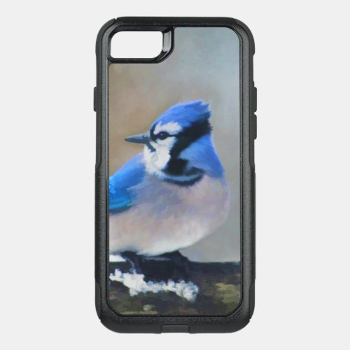 Blue Jay Painting _ Original Bird Art OtterBox Commuter iPhone SE87 Case