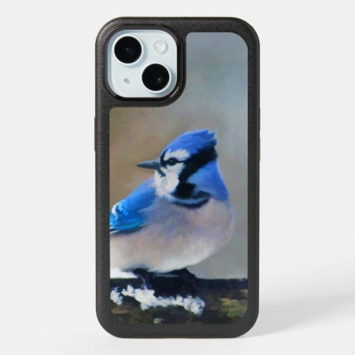 Blue Jay Painting _ Original Bird Art iPhone 15 Case