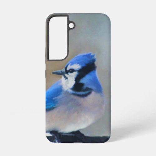 Blue Jay Painting _ Original Bird Art Samsung Galaxy S22 Case