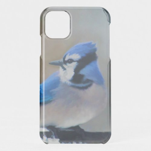 Blue Jay Painting _ Original Bird Art iPhone 11 Case