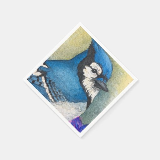 Blue Jay Paper Napkins Bird Art Bluejay | Zazzle