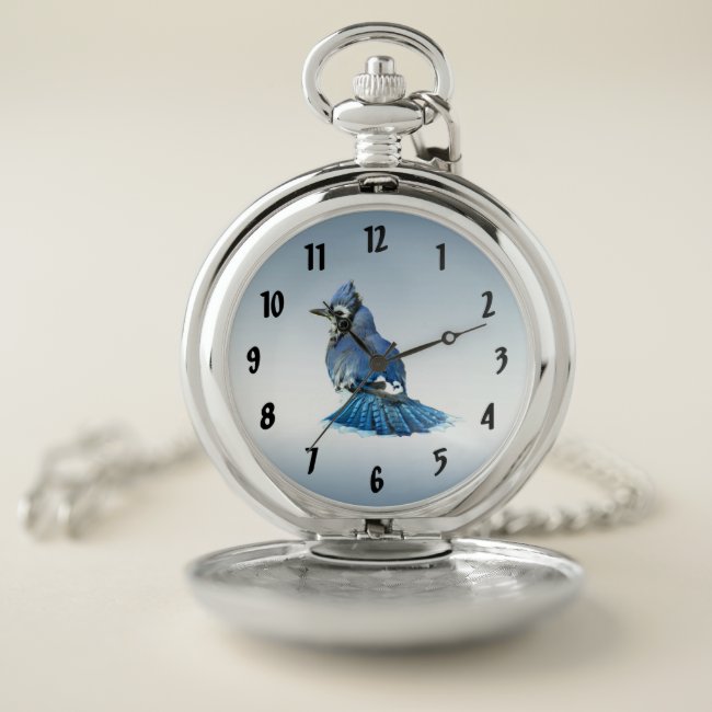 Blue Jay Pocket Watch
