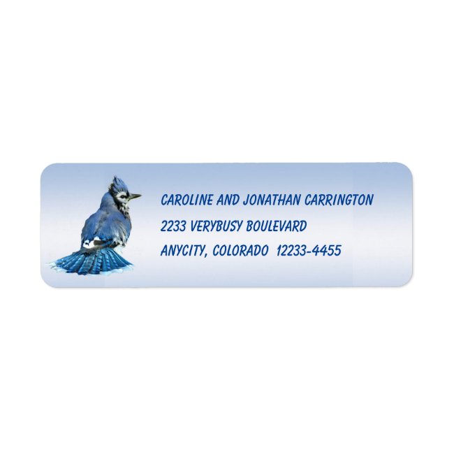 Blue Jay Return Address Label