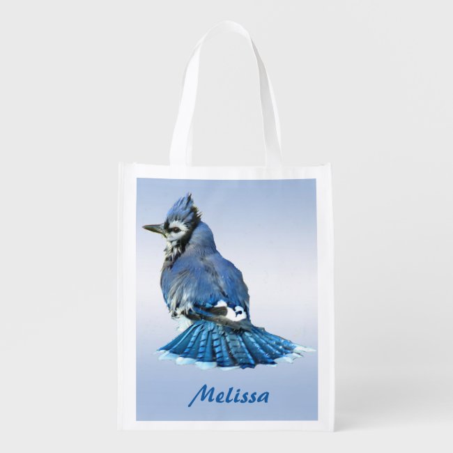Blue Jay Reusable Grocery Bag