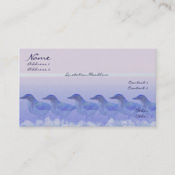 Blue Jay Row Profile Card by profilesincolor at Zazzle