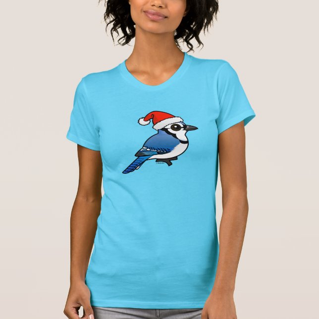 Blue Jay Santa T-Shirt (Front)