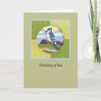 Blue Jay "Thinking of You" Art Card