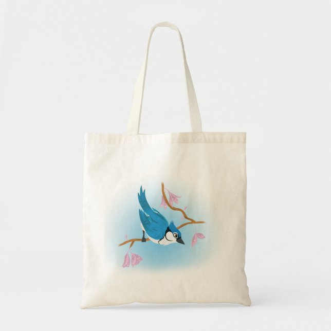 Blue Jay Tote Bag (Front)