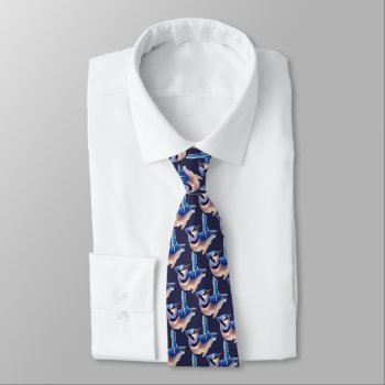 Blue Jay  Watercolor Bird Collection Neck Tie by countrymousestudio at Zazzle