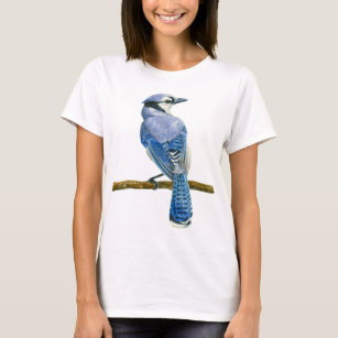 Blue Jay Bird T-Shirt, Zazzle