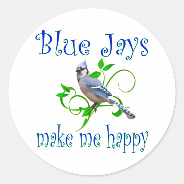 Blue Jays Classic Round Sticker (Front)