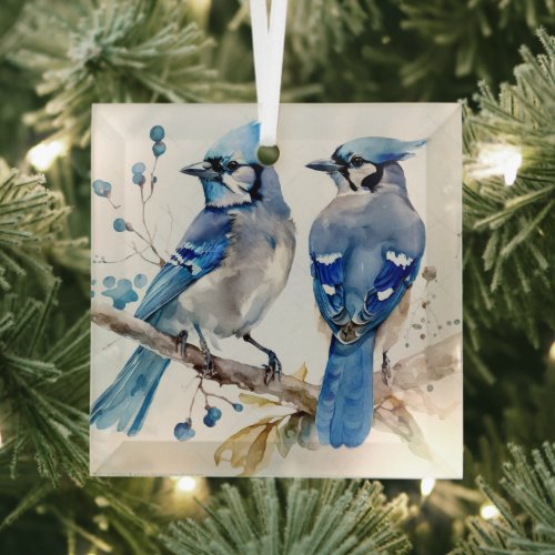 Blue Jays Glass Ornament