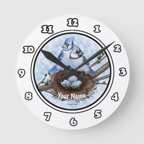 Blue Jays Nest custom name clock