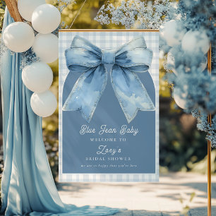 Blue Jean Baby Boy Baby Shower Foam Board