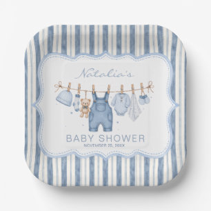 Blue Jean Baby Country Denim Baby Shower Paper Plates