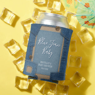 Blue Jean Baby Denim Baby Shower Can Cooler