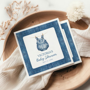 Blue Jean Baby Denim Baby Shower Napkins