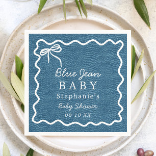 Blue Jean Baby Denim Baby Shower Napkins