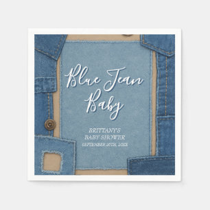 Blue Jean Baby Denim Baby Shower Napkins