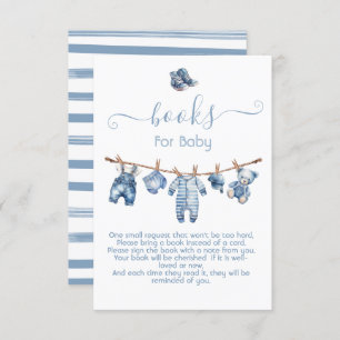 Blue Jean Baby Denim Books for Baby Invitation