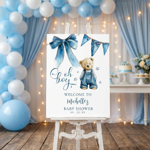 Blue Jean Baby Denim Western Baby Shower Foam Board