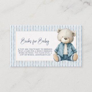 Blue Jean Baby Hydrangea Books for Baby Enclosure Card