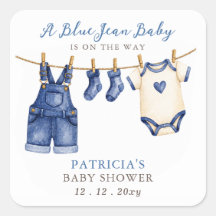 Blue Jean Baby Is On The Way Boy Baby Shower