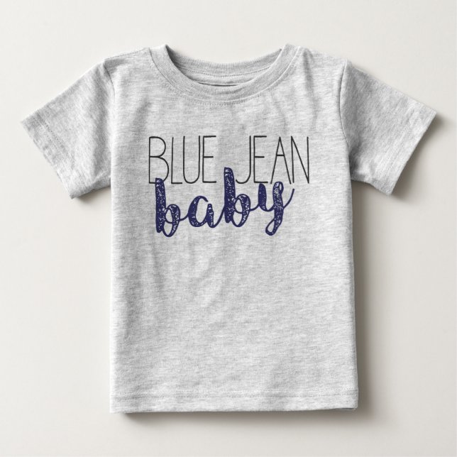 Blue Jean Baby Pop Culture Novelty Music T-Shirt (Front)