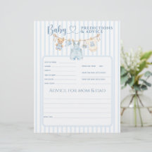 Blue Jean Baby Shower Boy Prediction Game