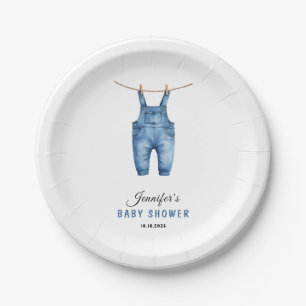 Blue Jean Baby Shower - Denim Theme Paper Plates