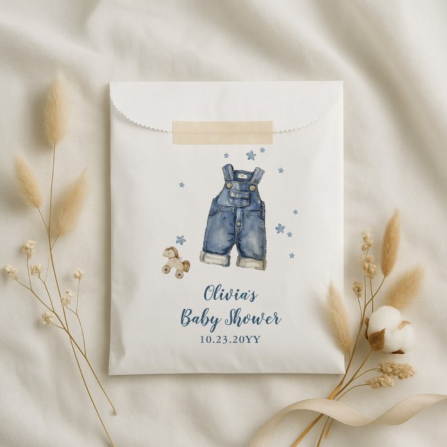 Blue Jean Baby Shower Favor Bag (Creator Uploaded)