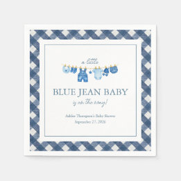 Blue Jean Baby Shower Napkins