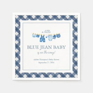 Blue Jean Baby Shower Napkins