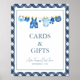 Blue Jean Baby Shower Poster