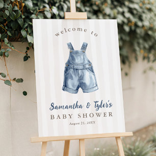 Blue Jean Baby Shower Welcome Sign
