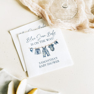 Blue Jean Baby Shower, Western Baby Shower Napkins