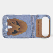 Blue Jean Basset Hound Butt Case-Mate iPhone Case (Back (Horizontal))