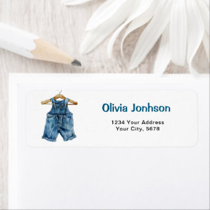 Blue Jean Books for Baby Address Label