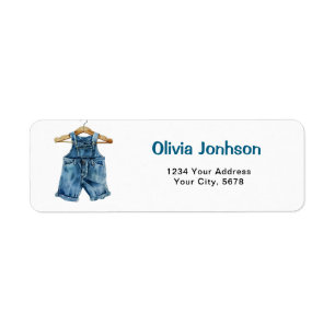 Blue Jean Books for Baby Address Label