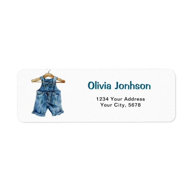Blue Jean Books for Baby Address Label (Front)