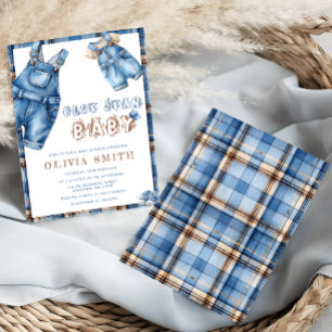 Blue Jean Boy Baby Shower Invitation
