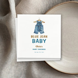 Blue Jean Boy Western Baby Shower Napkins