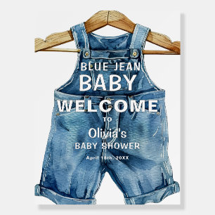 Blue Jean Boy Western Baby Shower Welcome Foam Board