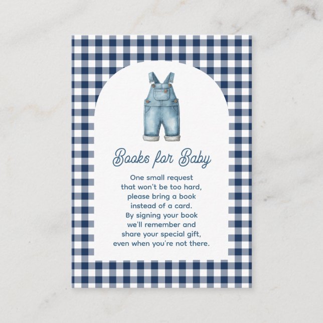 Blue Jean Bring a Book Enclosure Card (Front)