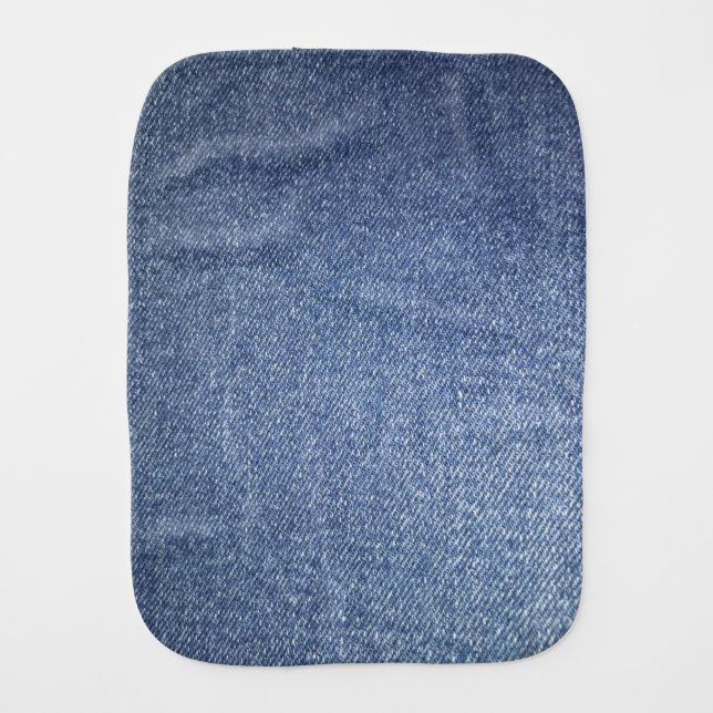Blue Jean Burp Cloth  (Front)